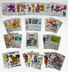 Rare Set of SILVER Plated POKEMON Cards in Original Box