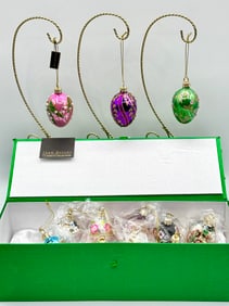Lot of 12 JR Collection FABERGE Inspired Egg Christmas Ornaments – 5