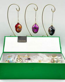 Lot of 12 JR Collection FABERGE Inspired Egg Christmas Ornaments – 7