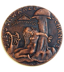 1920 German Discriminatory/Hatred Bronze Medallion