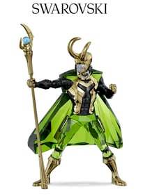 Marvel Comic Books SWAROVSKI Crystal LOKI Figurine with Box