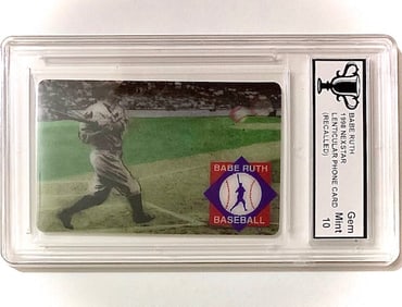 Gem 10 Re-Called 3D-Motion BABE RUTH Baseball Card