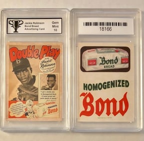 JACKIE ROBINSON Bond Bread Advertising Baseball Card