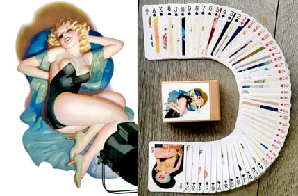 ENOCH BOLLES Risque Pinup Girl Art Playing Cards Deck