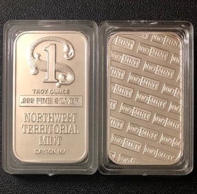 1oz NORTHWEST TERRITORIAL MINT Encapsulated Silver Bar