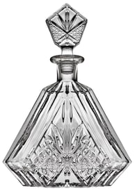 GODINGER Triangular Crystal Liquor Decanter New in Original Box