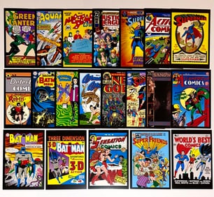 20 Awesome Vintage Art of DC Comic Books Postcards - B