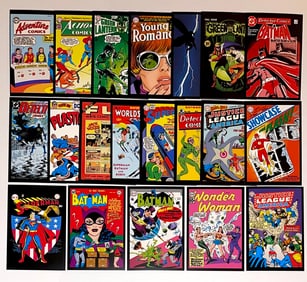 20 Awesome Vintage Art of DC Comic Books Postcards - C