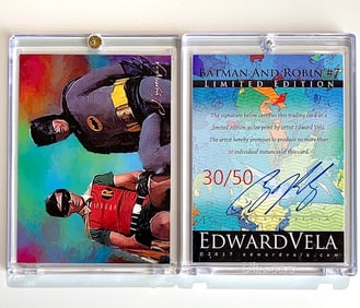 1 of only 50 Made Artist Signed BATMAN & ROBIN Art Card