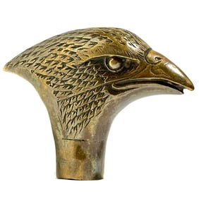 Extremely Cool Vintage Bronze/Brass Bald Eagle Cane Handle