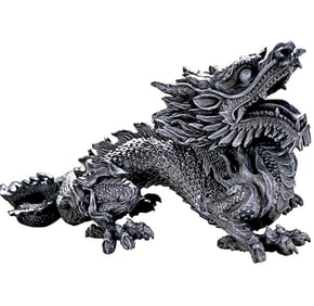 Benevolent Asian Dragon Statue by Artist Gary Chang
