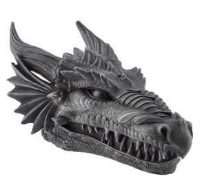 Awesome Large Dragon Head Stone Resin Discreet Stash Box