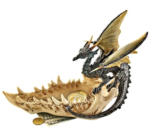 Jaws of the Dragon Vanity Top Storage Tray 9 Inches