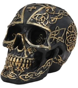 Awesome Templar Knights Celtic Trinity Crusader Cross Skull
