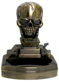 Working Tabletop 2 in 1 SKULL Lighter and Ashtray
