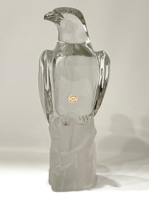 Large BLEIKRISTALL German 24% Lead Crystal Falcon