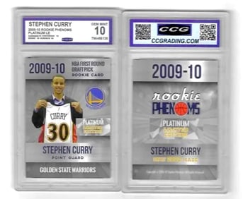 Gem 10 STEPH CURRY 2009 LTD Edition Rookie Phenoms Rookie Basketball Card