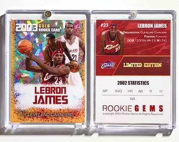 2004 Lebron James Fleer Rookie Year Basketball Card