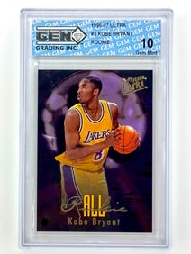 1996 Fleer Ultra Gem 10 KOBE BRYANT Rookie Basketball Card