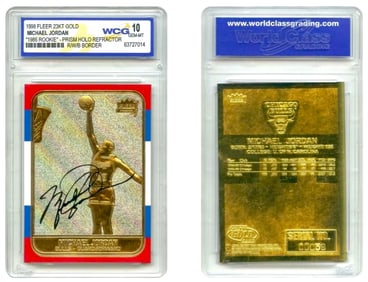 MICHAEL JORDAN Prism Refractor Rookie Basketball Card