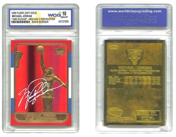 MICHAEL JORDAN Holo Refractor Rookie Basketball Card
