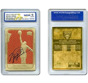 MICHAEL JORDAN Textured Fleer Rookie Signature Card