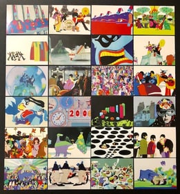 Lot of 24 The BEATLES Yellow Submarine Comic Strip Cards C