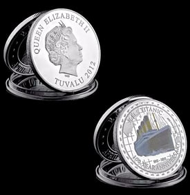 2012 TITANIC 100 Year Commemorative .999 Silver Coin