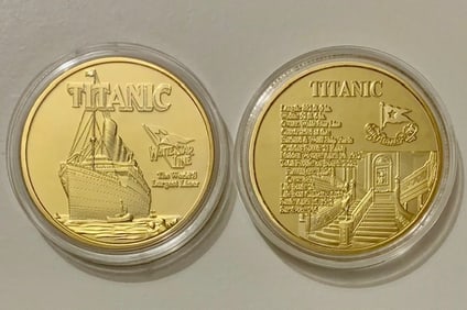 Maiden Voyage of the TITANIC 1oz Gold Clad Coin