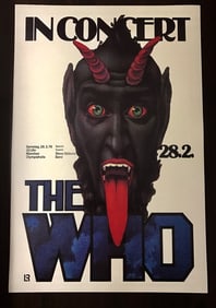 The WHO Music Concert Poster 12 X 18