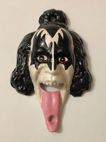 Vintage Cast Iron KISS Gene Simmons Bottle Opener