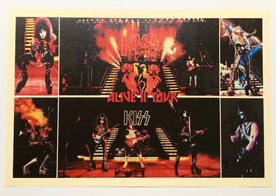 KISS 1977-1978 Alive 2 Tour Concert Poster