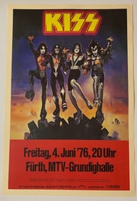 KISS 1976 Germany Concert Poster