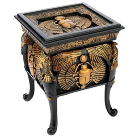 Awesome Egyptian Scarab Sun God Royal Artifact Stash Box