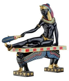 Stunning Queen of Egypt Cleopatra Seductive Pose Statue