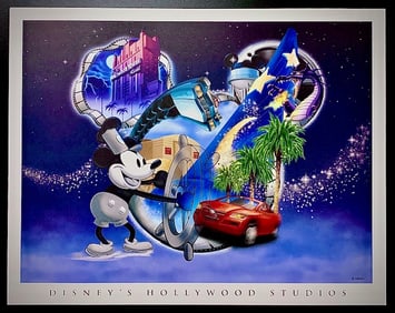 Walt Disney HOLLYWOOD STUDIOS Artist Approve Lithograph