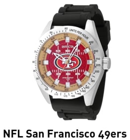 NEW Authentic Licensed INVICTA San Francisco 49ers Mens Watch