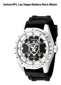 NEW Authentic Licensed INVICTA Las Vegas Raiders Mens Watch