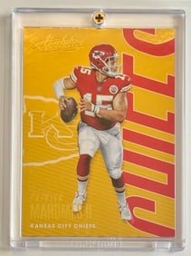 PATRICK MAHOMES Panini Absolute Rookie Season Football Card