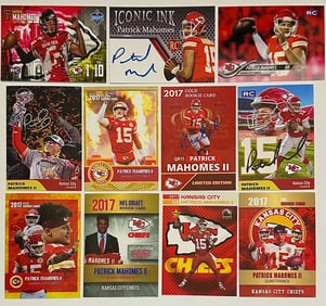 11 PATRICK MAHOMES Custom & Limited Edition Rookie Football Cards - A