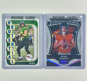 Lot of 2 BO NIX Rookie Football Cards