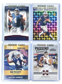 Lot of 4 DAK PRESCOTT Rookie Football Cards