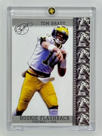 1999 Hot Prospects TOM BRADY Rookie Football Card