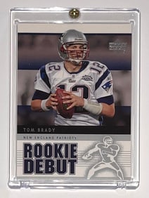 Upper Deck TOM BRADY Rookie Debut Football Card