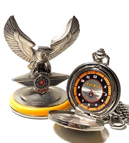 Genuine HARLEY-DAVIDSON Pocket Watch Stand & Chain
