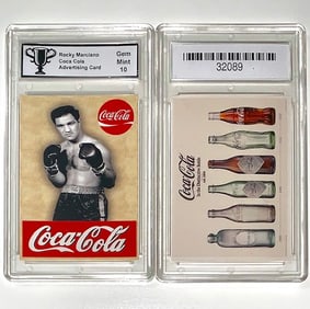 ROCKY MARCIANO Gem 10 Coca Cola Advertising Card