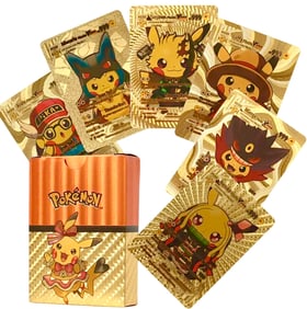 Rare Set of GOLD Plated POKEMON Cards in Original Box