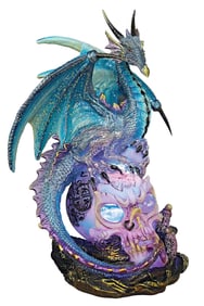 Awesome Dragon Assassin atop a Skull Statue