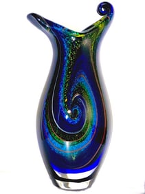 Awesome MURANO 16 inch Tall Blown Art Glass Vase
