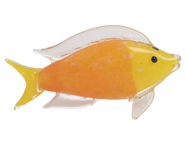 Large MURANO Art Glass Tropical Fish with Beautiful Colors
